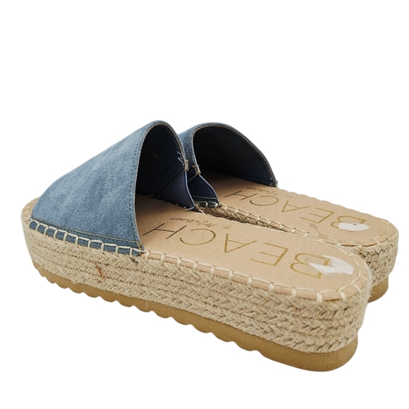 Beach by Matisse Blue Platform Sandals Slides - Picture 8 of 10